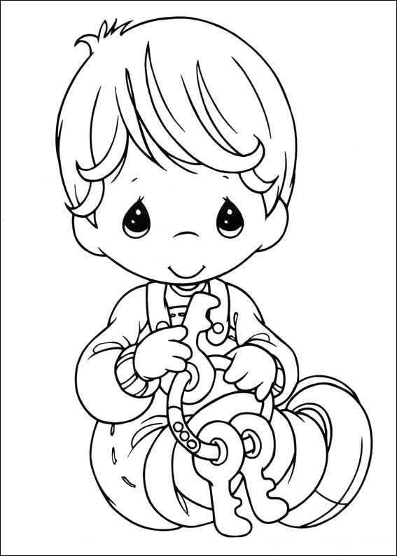 Kids-n-fun.com | 42 coloring pages of Precious moments